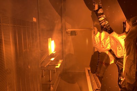 中科院某所太陽能模擬器光斑輻射強(qiáng)度測量